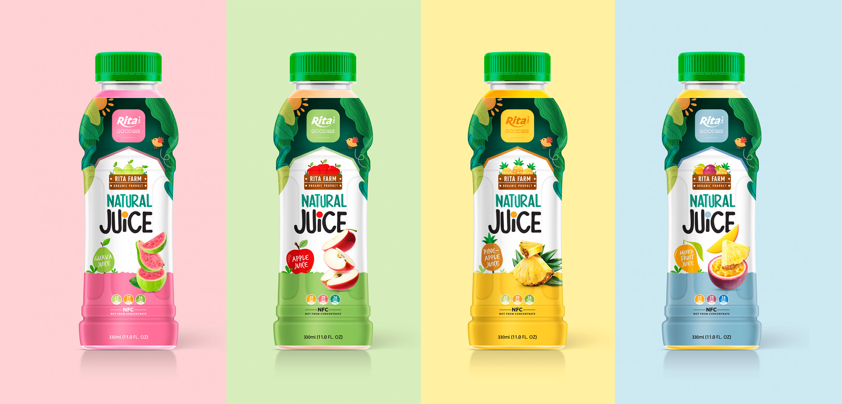 RITA NFC 330ml natural organic fruit juice