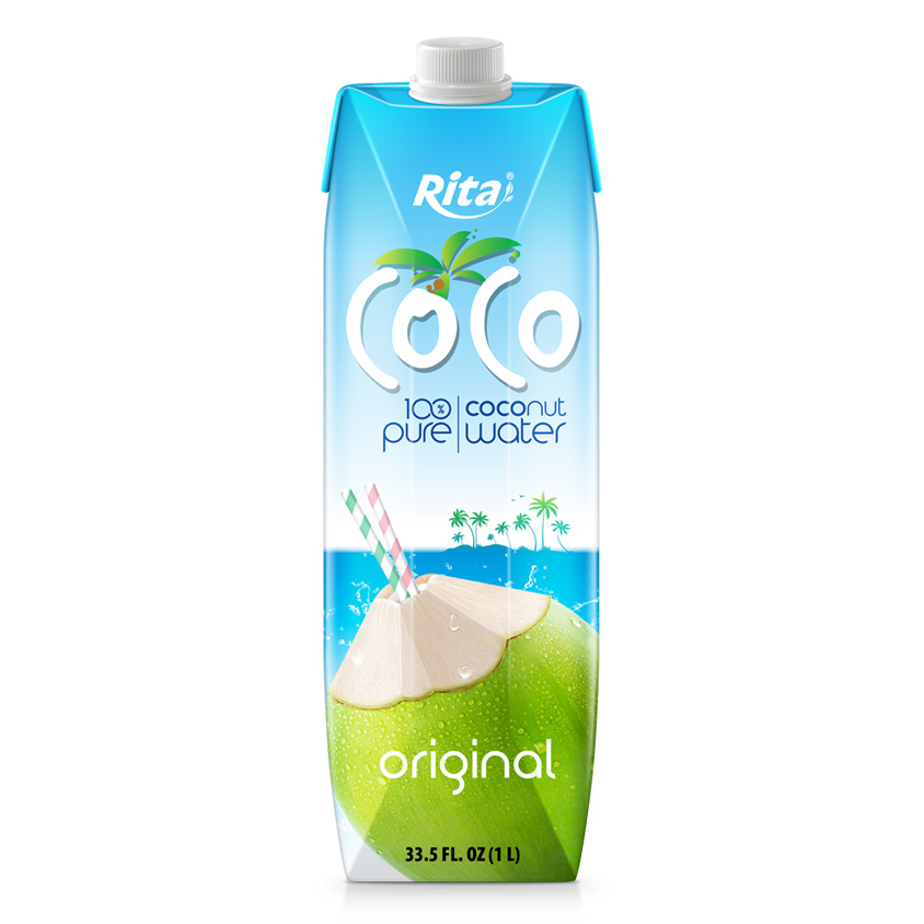 100 organic coconut water original no added sugar 1L Paper Box