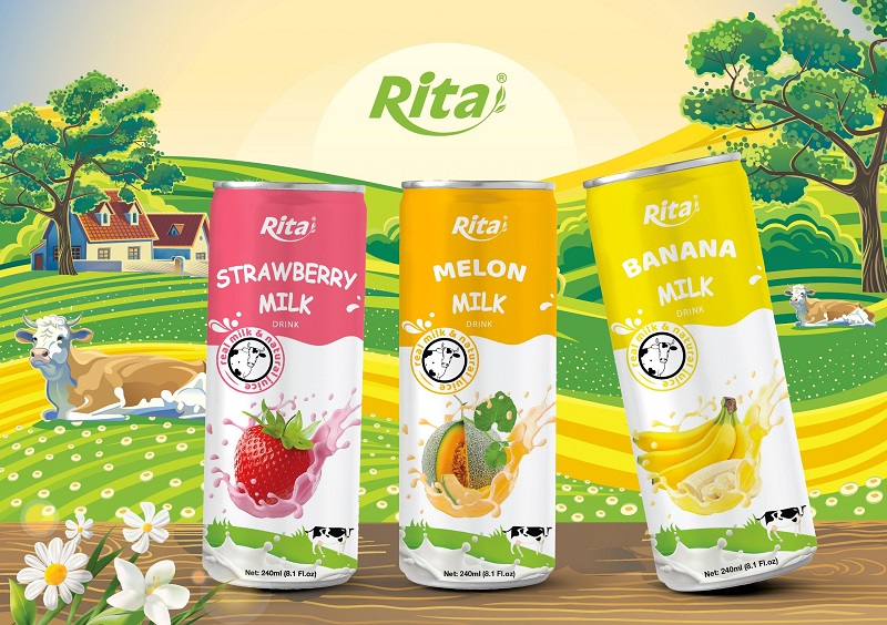 Best natrual fruit juice and real milk drink private label