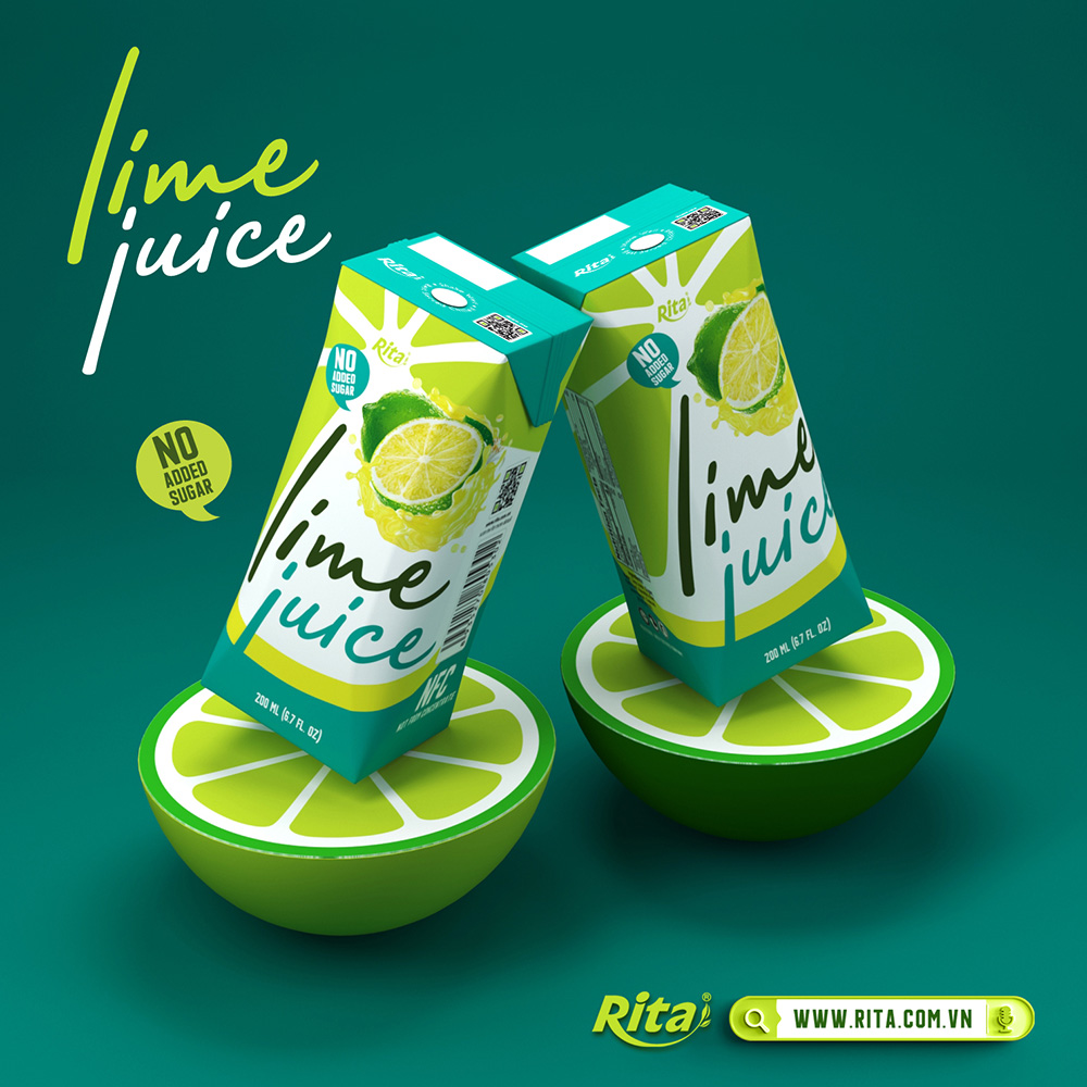 Poster Lime juice NFC RITA brand