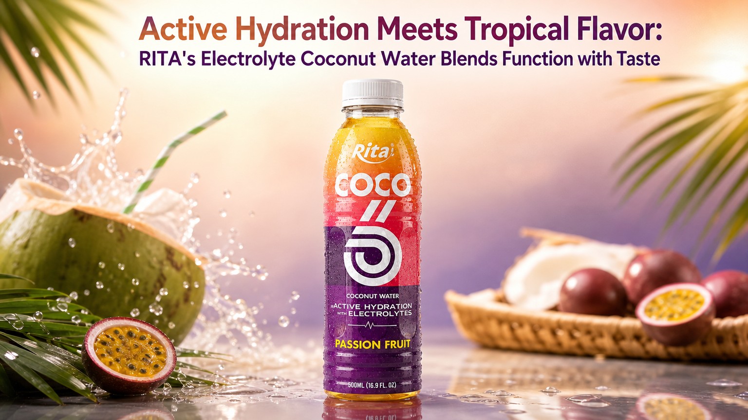 Active Hydration Meets Tropical Flavor: RITA's Electrolyte Coconut Water Blends Function with Taste