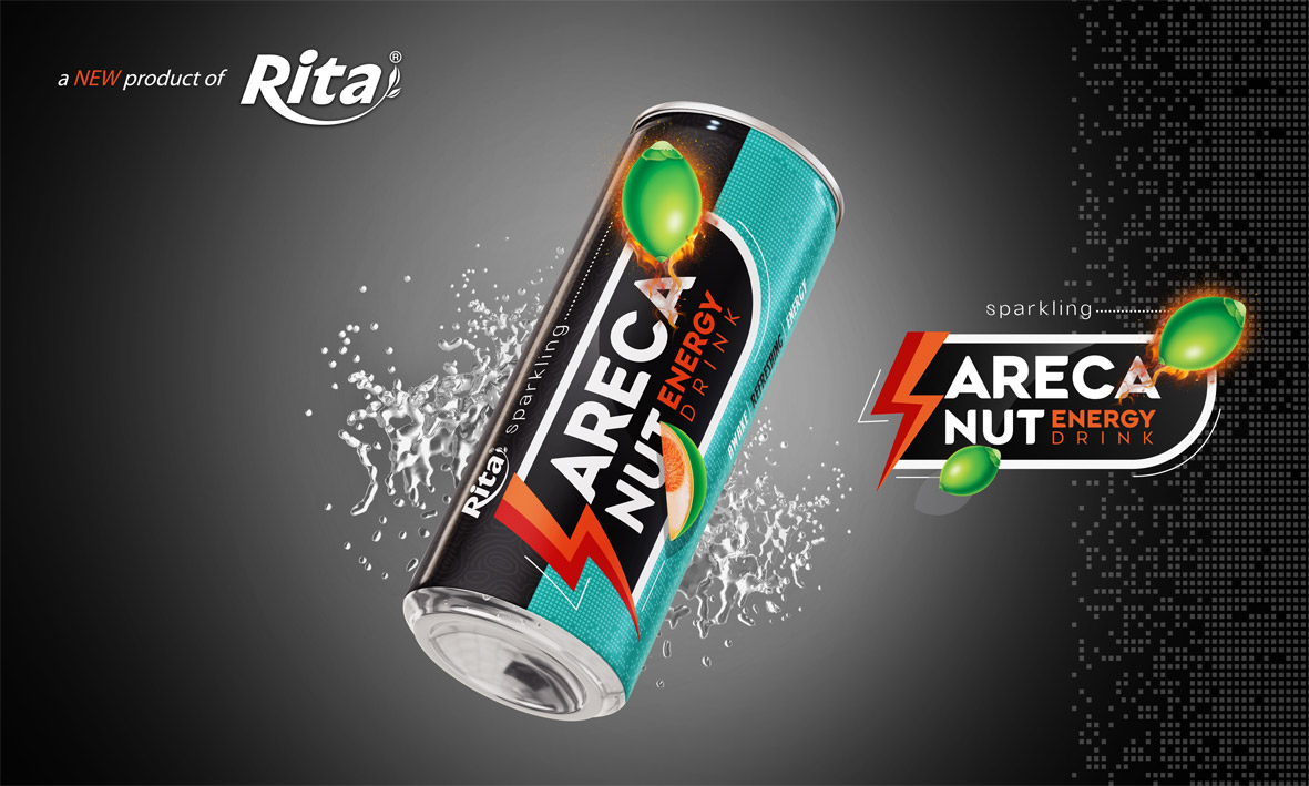 Sparkling Areca nut Energy drink refreshing awake energy 250ml