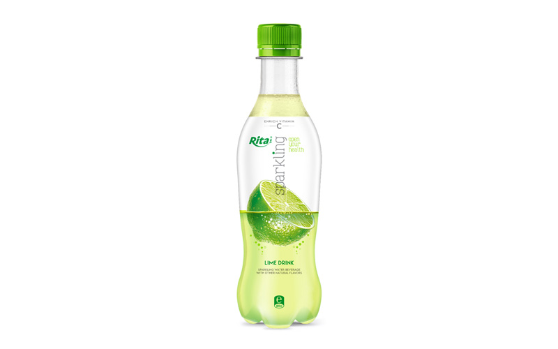 Sparkling fruit lime juice drink 400ml Pet bottle