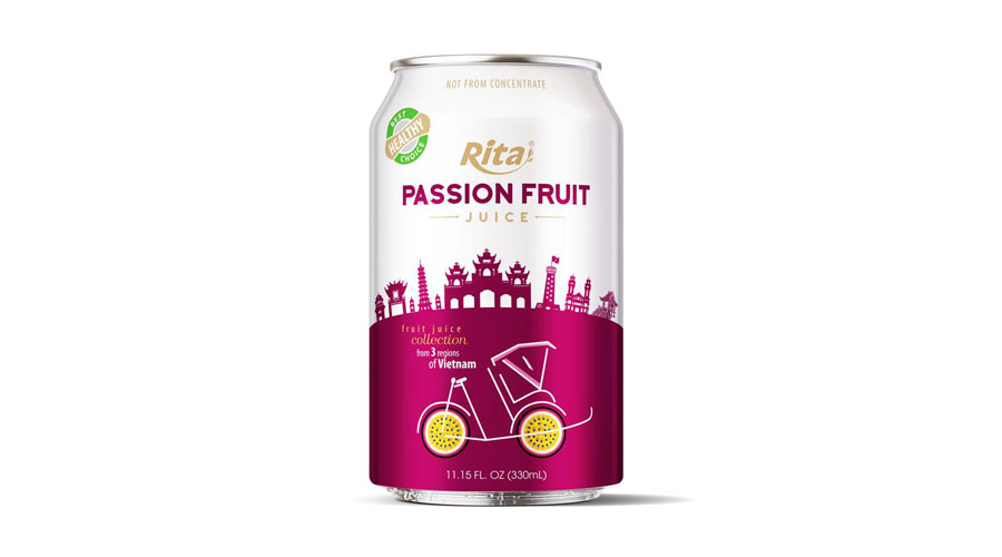3 regions Collection Passion fruit juice 330ml  alu short can