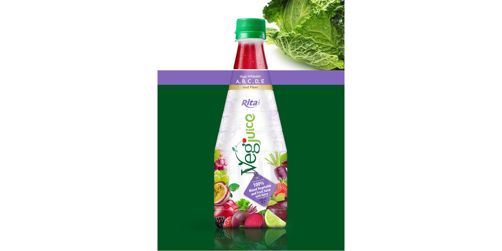 list of vegetables and fruits  in Pet 290ml