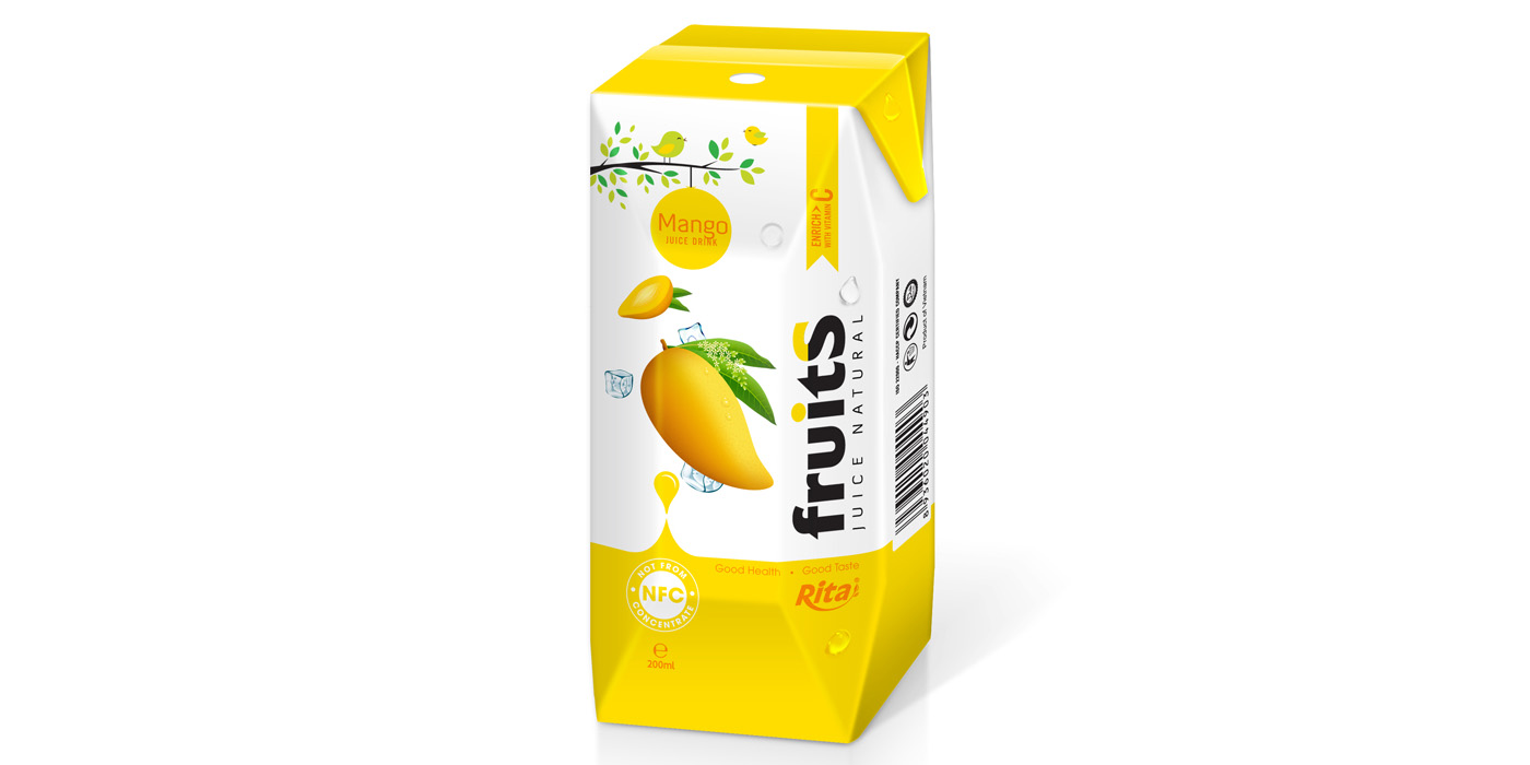 fresh mango juice Prisma Tetra pak 200ml of RITA