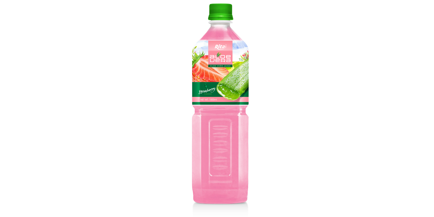Aloe vera with strawberry flavor 1000ml from RITA