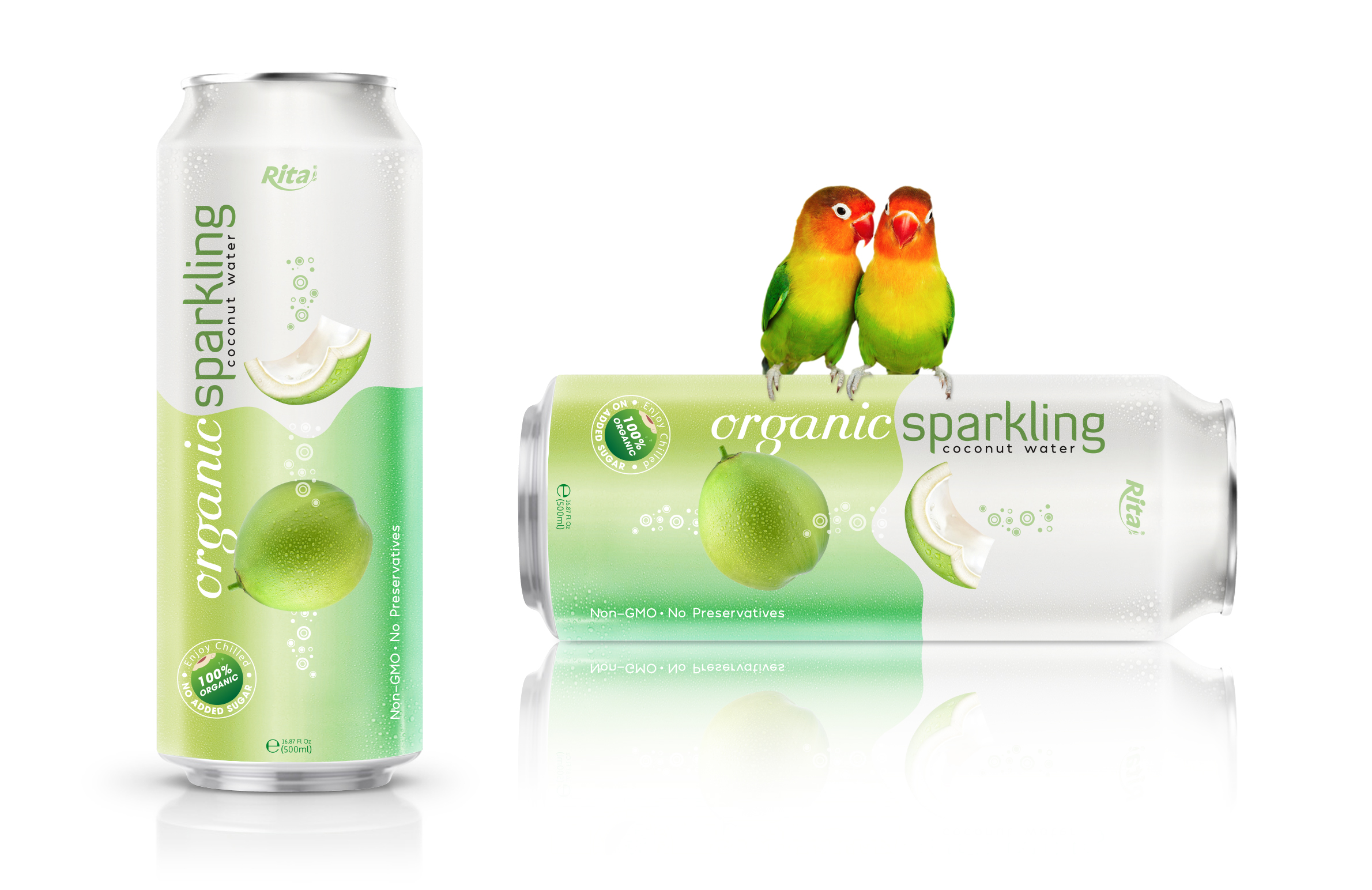 Organic Sparkling Coconut water 500ml