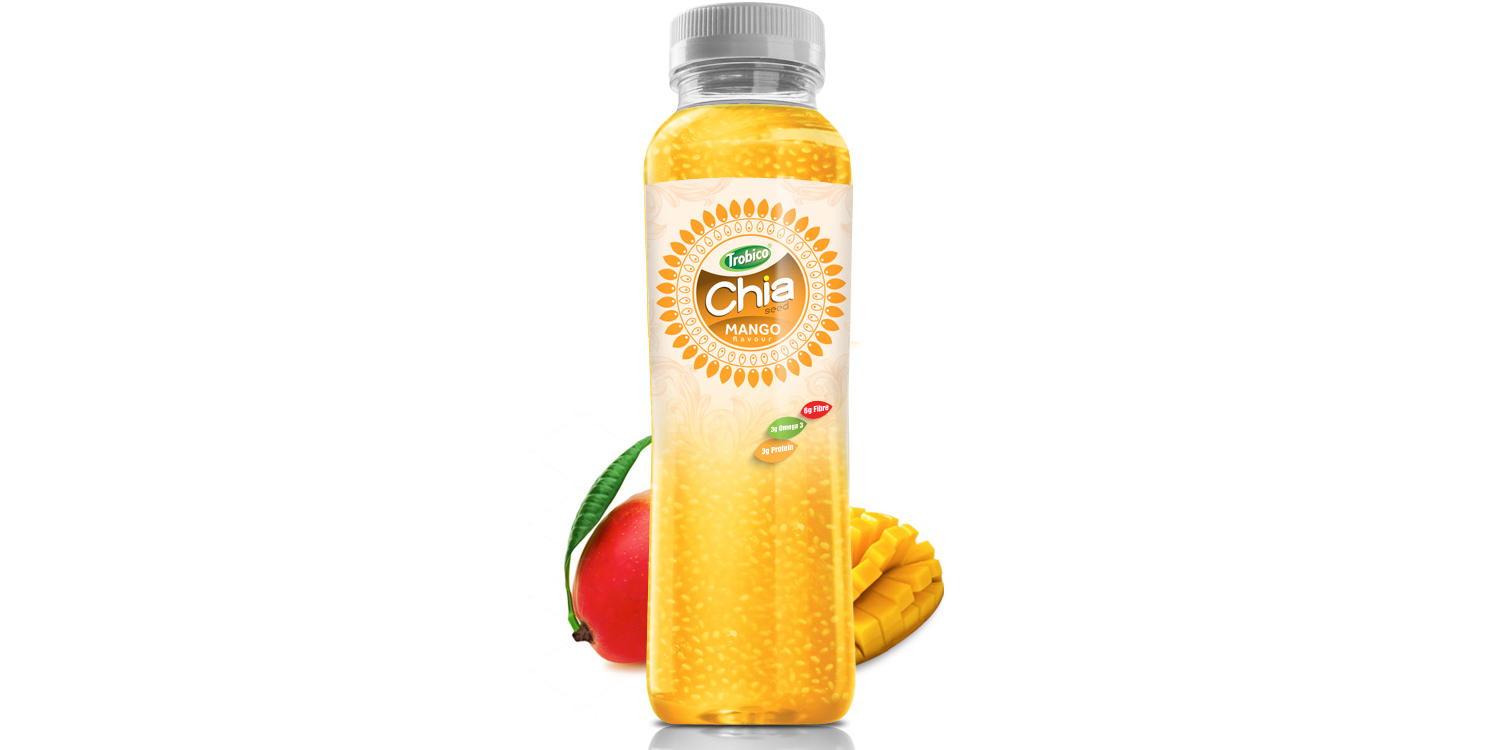 350ml Chia Seed Mango Flavour Pet bottle from RITA US