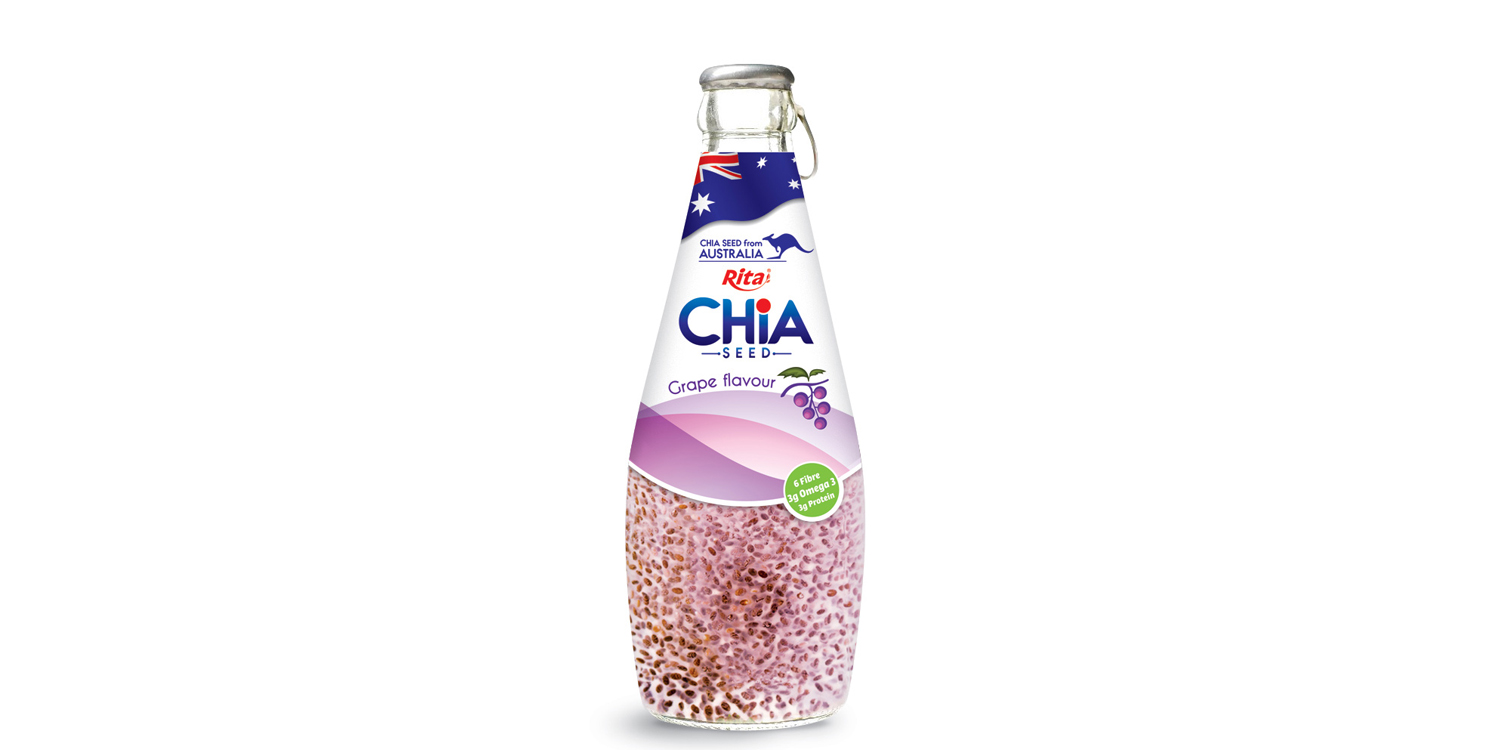 chia seed with grape