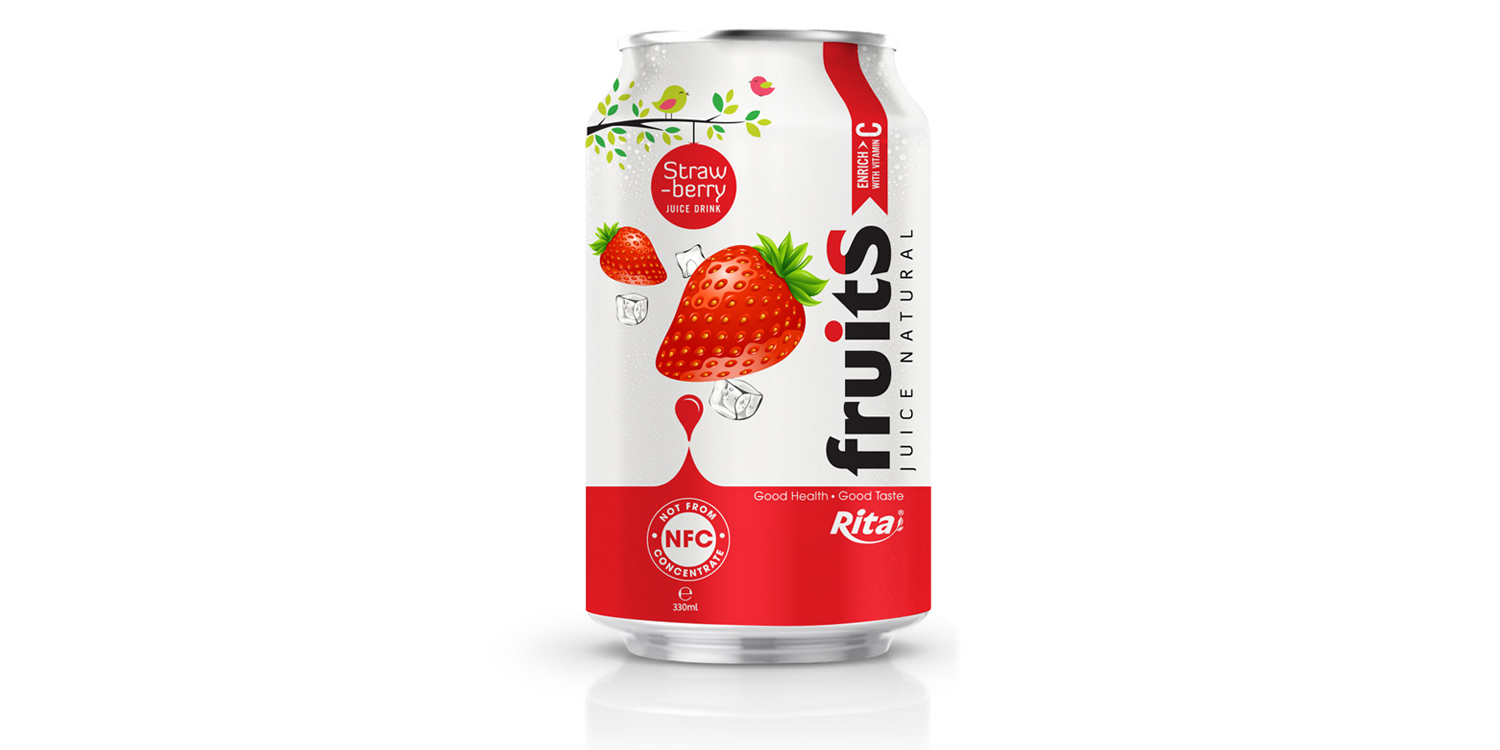 Strawberry juice 330ml fruit drinks brands from RITA US