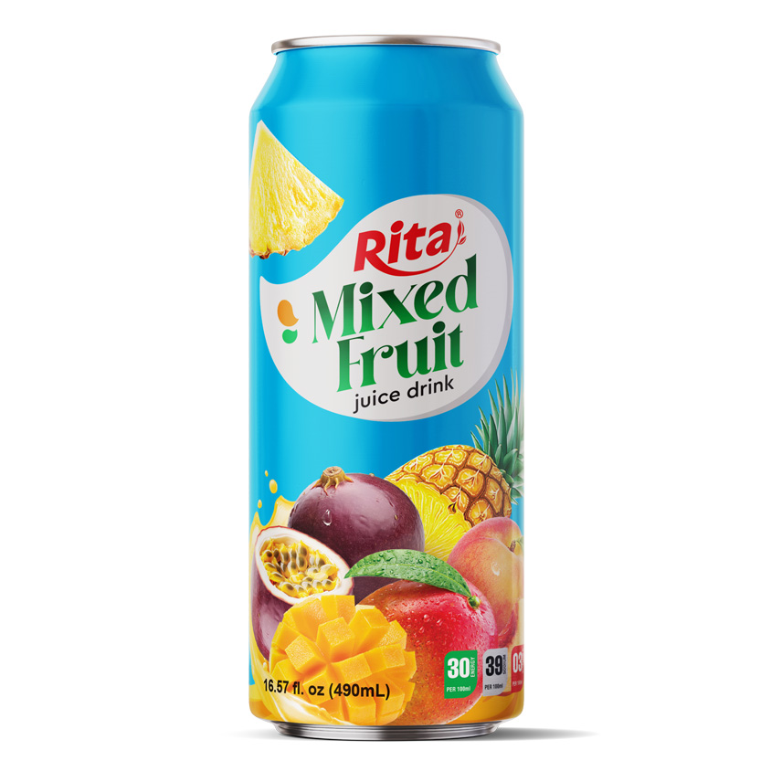 Fresh Flavor NFC 490ml Can Mixed Fruit Juice