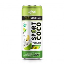 sport drink coconut water with lemon lime