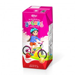 Aseptic 200ml Strawberry Yoghurt