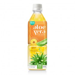 aloe vera pulp juice with pineapple  500ml Pet squares