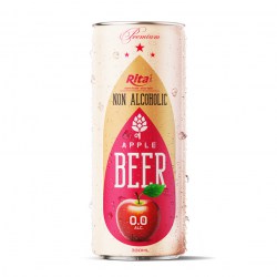 Aluminum Bottle 355ml Apple Beer Non Alcholic