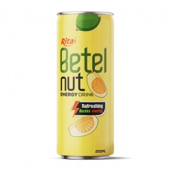 Sparkling Areca nut Energy drink refreshing awake energy 250ml slim cans