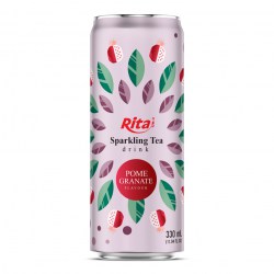 (OEM_Beverage_6)_Sparkling-Tea-drink-pomegranate-flavor-330ml-sleek-can