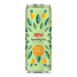 (OEM_Beverage_7)_Sparkling-Tea-drink-pineapple-flavour-330ml-sleek-can-near-me
