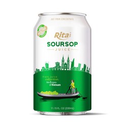 3 regions Collection soursop fruit juice 330ml  alu short can