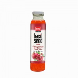 Basil seed with pomegranate fruit juice