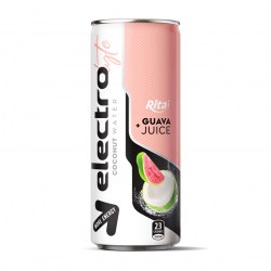 250ml cans Electrolyte Coconut water with guava juice