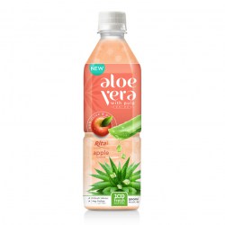 aloe vera pulp juice with apple 500ml Pet squares