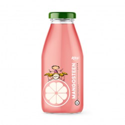 premium 250ml glass bottle mangosteen fruit juice