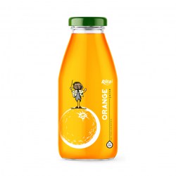 premium 250ml glass bottle orange fruit juice