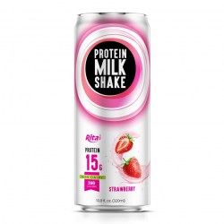 Supplier OEM Brand 10.8 FL Oz (Non-Dairy) Protein Milk Shake With Strawberry Juice