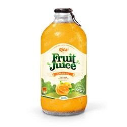 Orange fruit juice 340ml glass bottle from RITA US