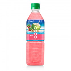 Coconut water with strawberry  flavor  500ml Pet bottle from RITA US