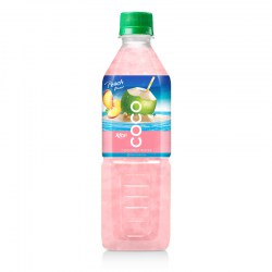 Coconut water with peach flavor  500ml Pet bottle from RITA US