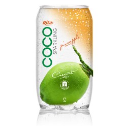 350ml Pet bottle   Sparking coconut water  with pineapple juice from RITA beverage