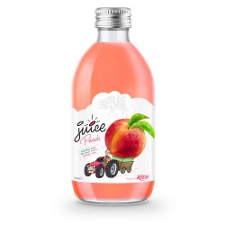 glass 320ml fruit juice peach private label brand from RITA us