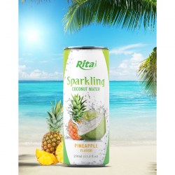 pineapple coconut sparkling water from RITA US